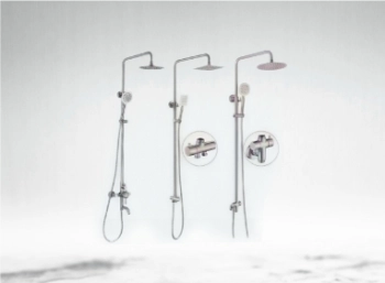 Stainless steel rain shower set